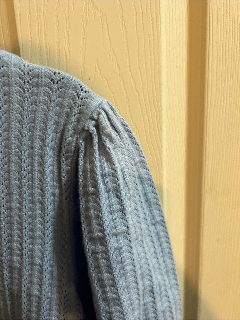 Draper James Light Blue Knit Short-Sleeve Pullover - Picture 3 of 4